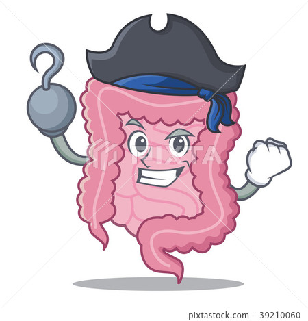 Pirate intestine character cartoon style 39210060