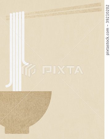 背景 - 日本紙 - 麵條 39210202