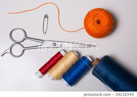 Background for tailor multicolored threads and  39210349
