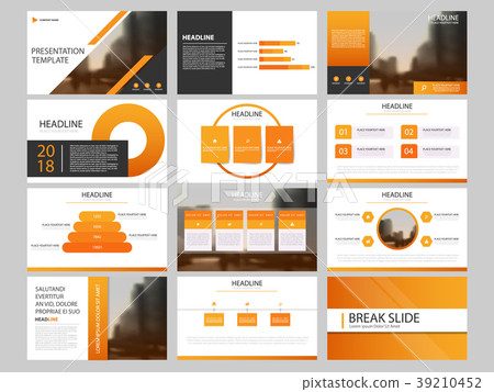 Orange Abstract presentation templates Infographic Orange Abstract presentation templates Infographic 39210452
