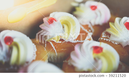 Cake vintage Thai style at Thai street food market Cake vintage Thai style at Thai street food market 39211520