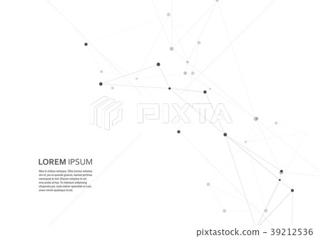 Vector geometric and connection triangles shapes - Stock Illustration ...