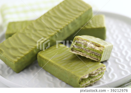 Matcha tea wafers Matcha tea wafers 39212976