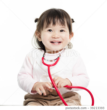 child, stethoscope, girl 39213393