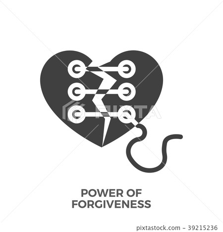 Power of Forgiveness Glyph Vector Icon. Power of Forgiveness Glyph Vector Icon. 39215236