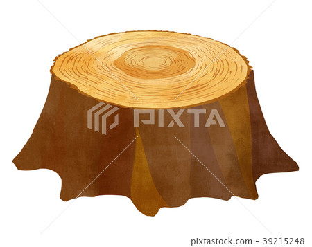Stump watercolor illustration Stump watercolor illustration 39215248