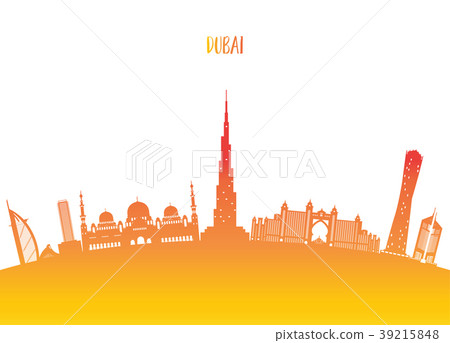 Dubai Landmark Global Travel And Journey paper. 39215848