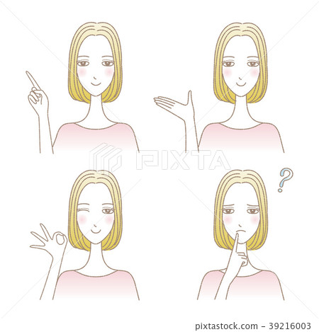 婦女的姿勢例證集合 婦女的姿勢例證集合 39216003