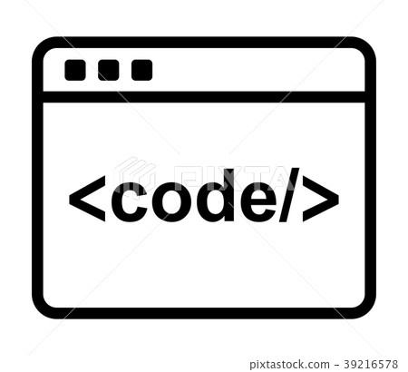 code window on white background code window on white background 39216578
