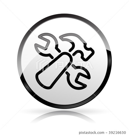 tools icon on white background - Stock Illustration [39216630] - PIXTA