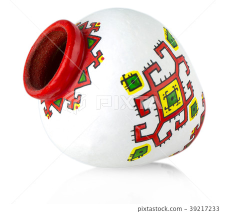 Vases with native north pattern vase isolated Vases with native north pattern vase isolated 39217233