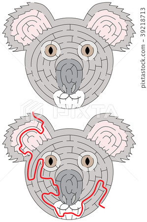 Easy koala maze 39218713
