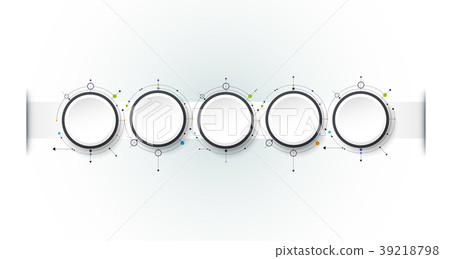 Vector molecules with 3D paper label 39218798