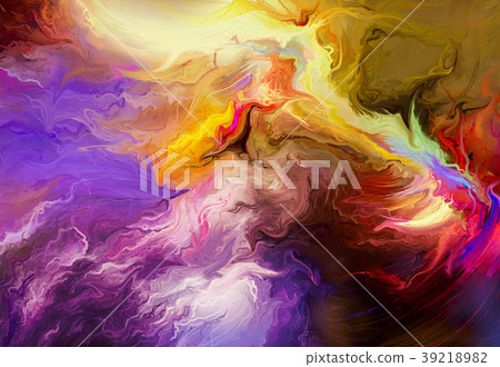 Abstract colorful oil painting on canvas texture. - Stock Illustration ...