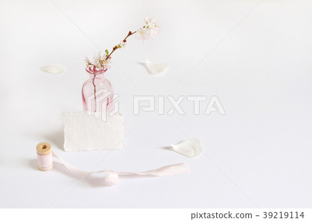 Feminine spring stationery mockup scene with a 39219114