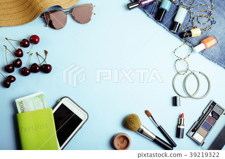 diverse travel girlish stuff on colorful diverse travel girlish stuff on colorful 39219322