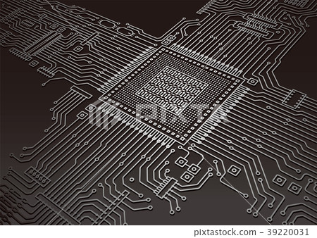 Image illustration of foundation and electronic circuit 39220031