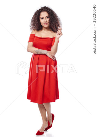 Woman in red dress 39220540