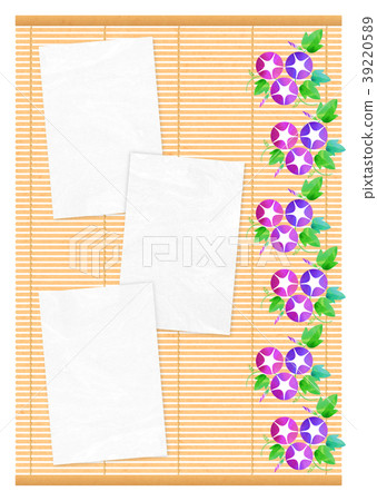 Background material _ morning glory (pink) 39220589