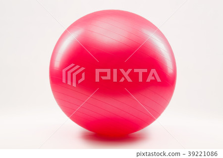 Fitness ball and pilate against a white background Fitness ball and pilate against a white background 39221086