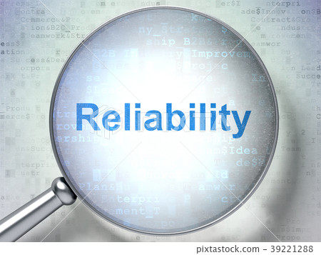 Business concept: Reliability with optical glass 39221288