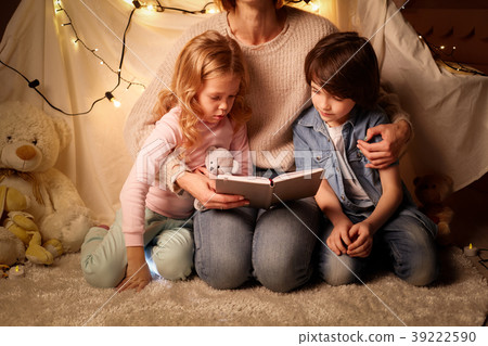 Mother and kids in nursery 39222590