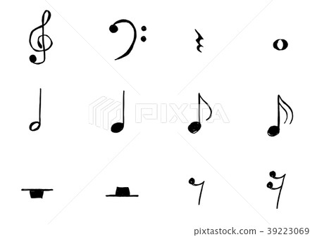 Musical note rest illustration 39223069