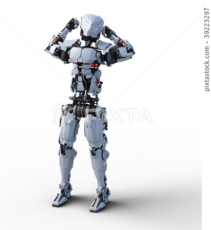 人形機器人perming3DCG插圖素材 人形機器人perming3DCG插圖素材 39223297