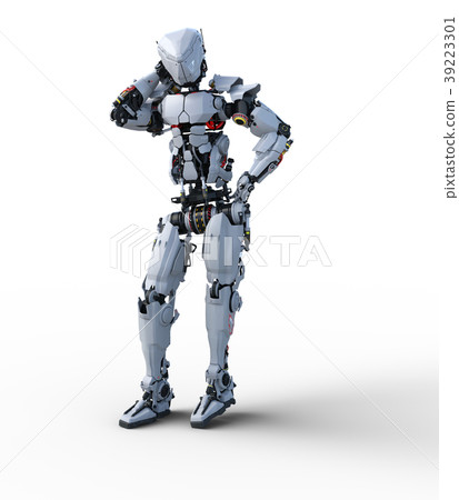 人形機器人perming3DCG插圖素材 人形機器人perming3DCG插圖素材 39223301