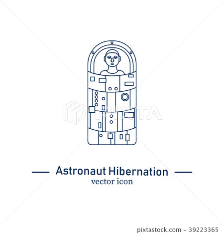 astronaut in hibernation capsule 39223365