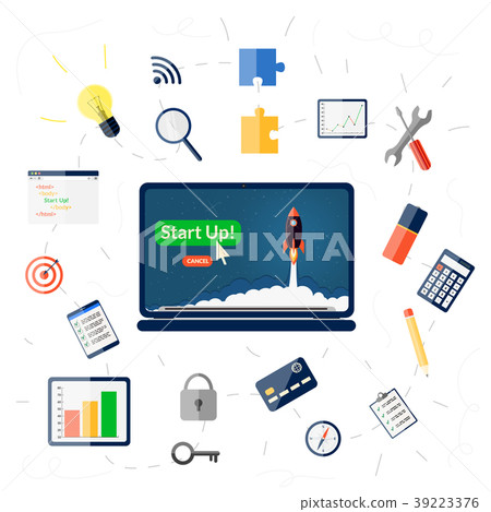 Buisness startup concept - Stock Illustration [39223376] - PIXTA