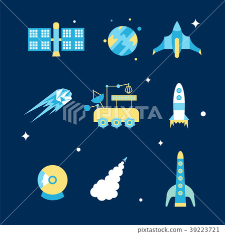 cosmos icon set - Stock Illustration [39223721] - PIXTA