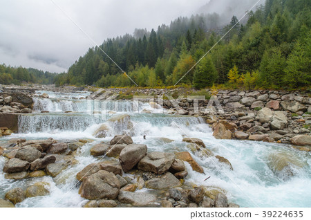 Mountain river near Entreves (Сourmayeur, Italy) 39224635