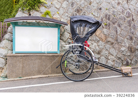 Japanese traditional rickshaw for tourist in Kyoto 39224836