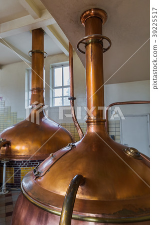 Vintage copper kettle - brewery in Belgium 39225517