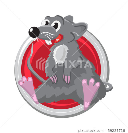 Rat. Orient horoscope sign isolated in circle Rat. Orient horoscope sign isolated in circle 39225716