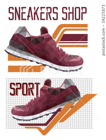 Two sneakers logotypes Two sneakers logotypes 39225873