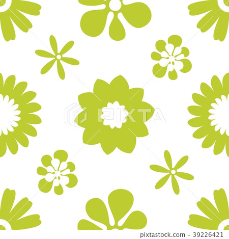 Flower simple minimalistic seamless pattern - Stock Illustration ...