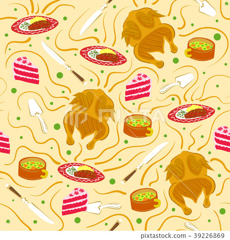 vector aromat food pattern vector aromat food pattern 39226869