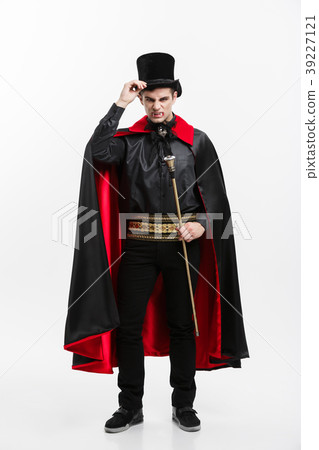 Vampire Halloween Concept - Full length Portrait Vampire Halloween Concept - Full length Portrait 39227121