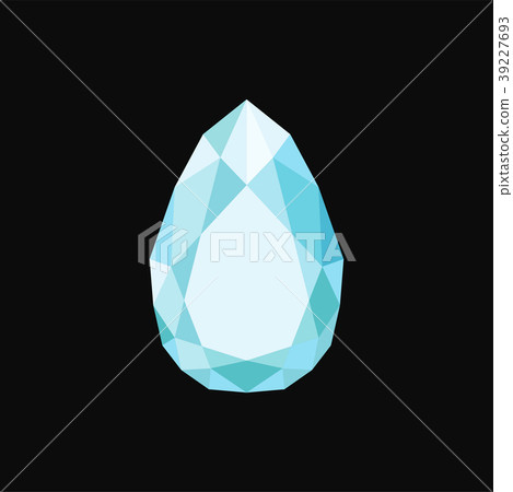Brilliant precious stone, gemstone vector 39227693