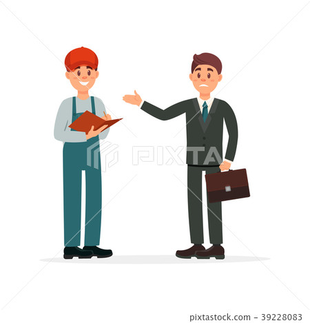 Professional auto mechanic in uniform and 39228083