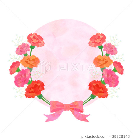 Carnation frame - Stock Illustration [39228143] - PIXTA