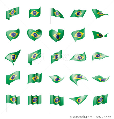 Brazil flag, vector illustration Brazil flag, vector illustration 39228666