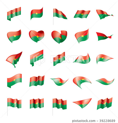 Burkina Faso flag, vector illustration Burkina Faso flag, vector illustration 39228689