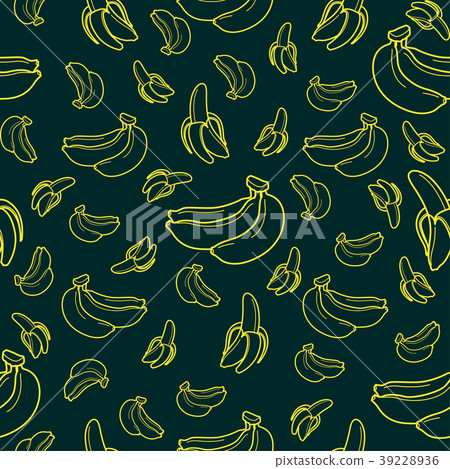 Banana fruit seamless pattern background vector Banana fruit seamless pattern background vector 39228936