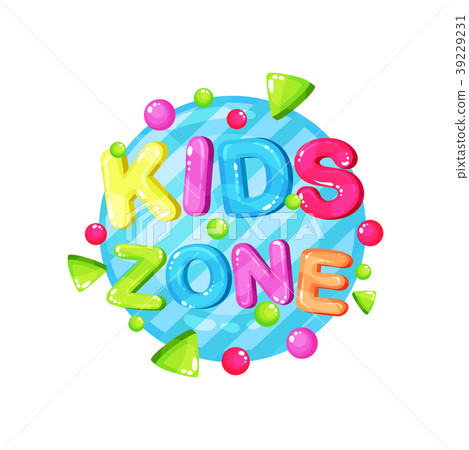 Kids zone logo template design, bright colorful Kids zone logo template design, bright colorful 39229231