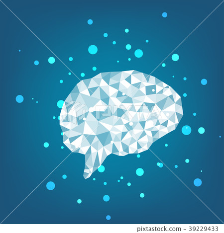 Creative concept of the human brain, vector . 39229433