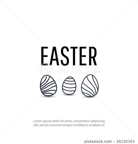 Composition of cute poster for Easter Egg . Composition of cute poster for Easter Egg . 39230163