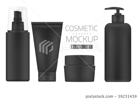 Set of cosmetic products on a white background. Set of cosmetic products on a white background. 39231439